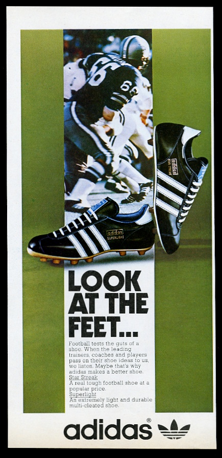 1974 Adidas Superlight Star Streak Cleats Shoes Photo Vintage Print Ad Ebay