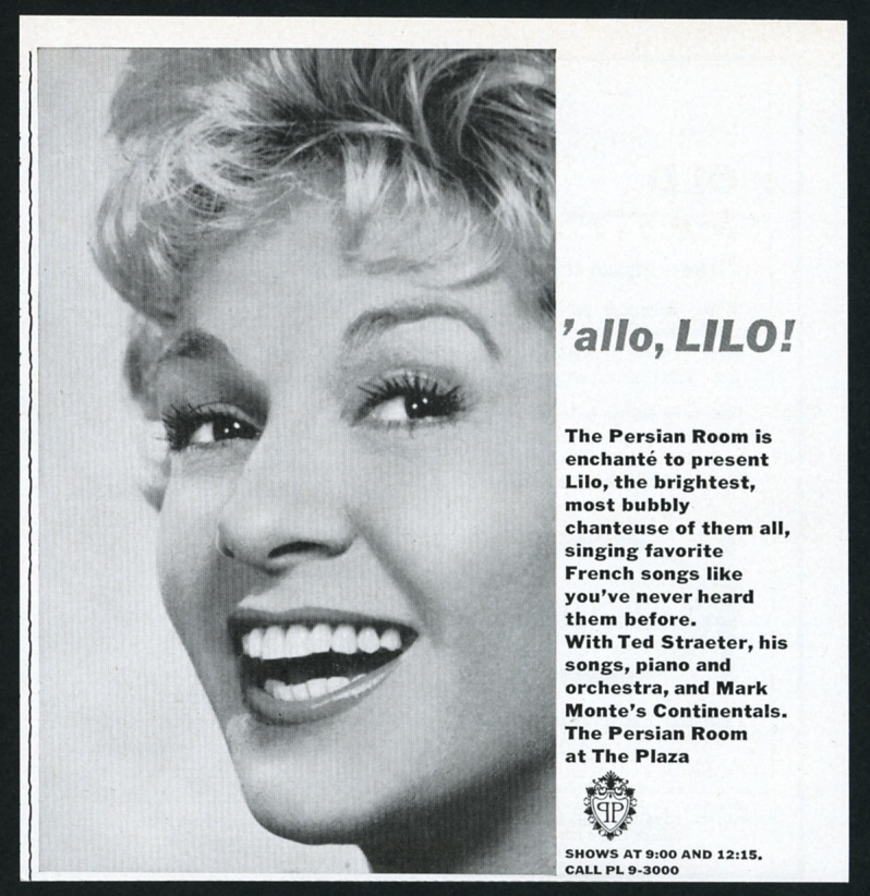 1960 Foto De Lilo Cantante El Hotel Plaza Persion Habitacion