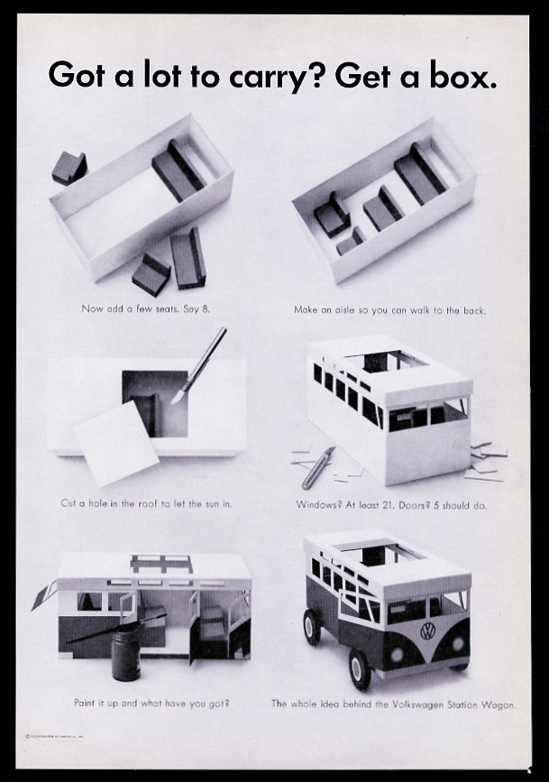 1964 Vw Volkswagen Bus Microbus 21 Window Toy To Assemble 11x8 Print Ad Ebay